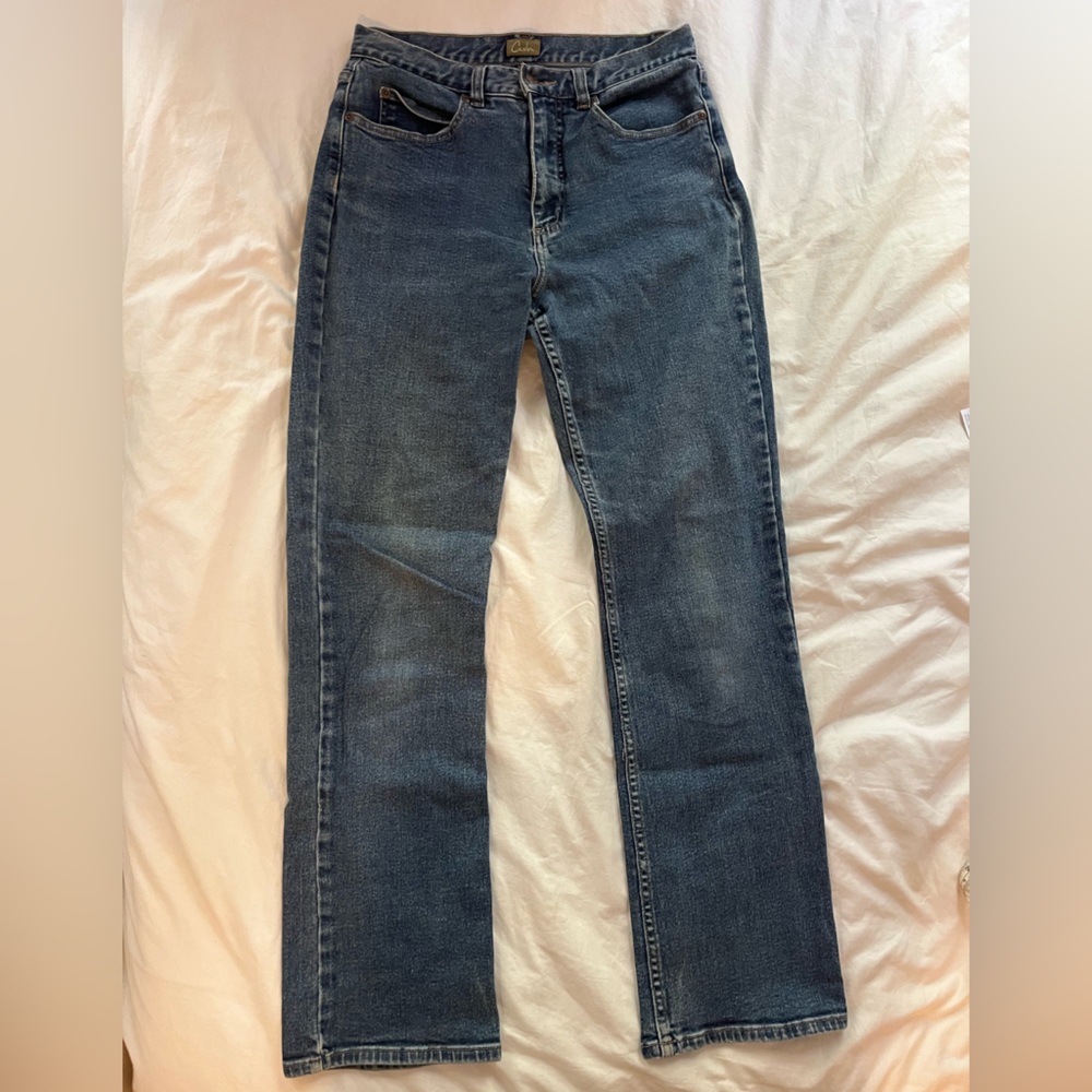 Caslon High Rise Medium Dark Jeans size 8, 30 inch inseam